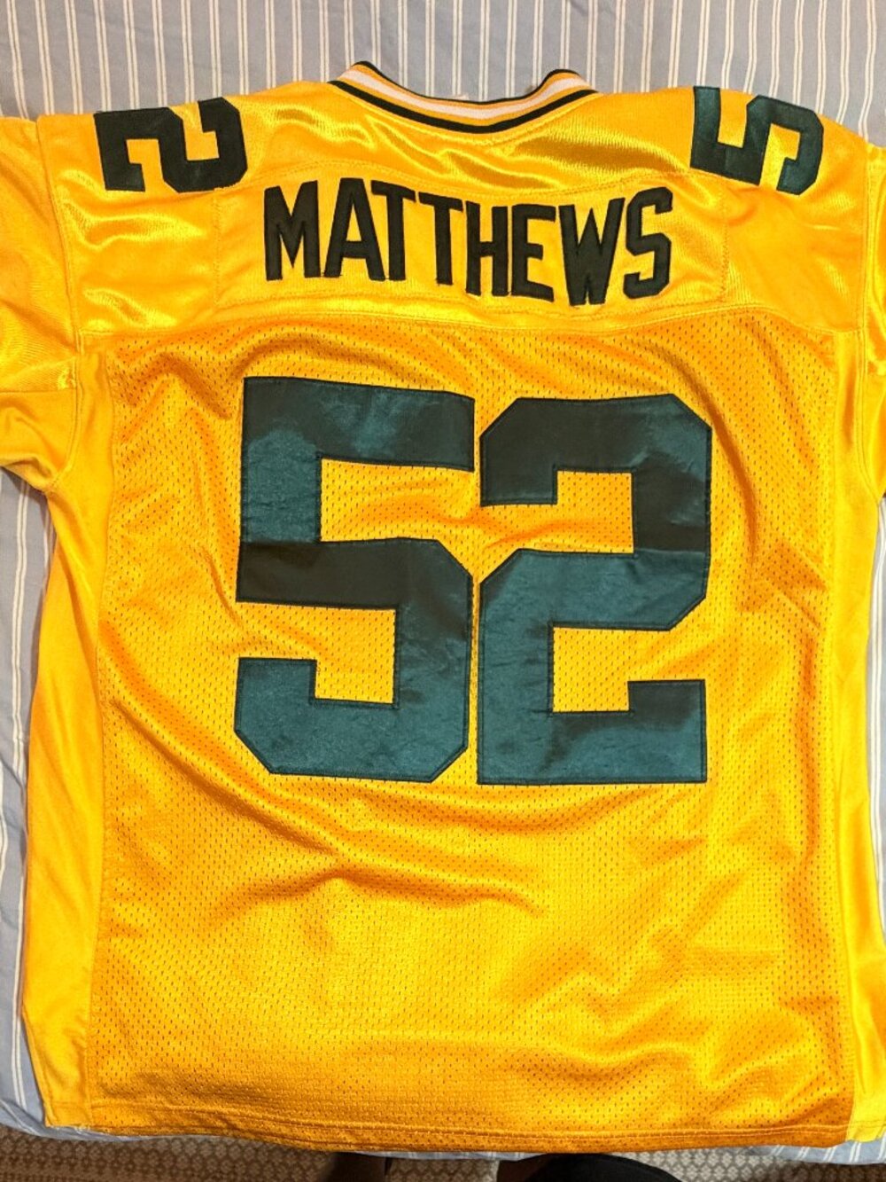 Green Bay Packers #52 Clay Matthews Auth. Jersey (Size Men's 52, similar to XXL)